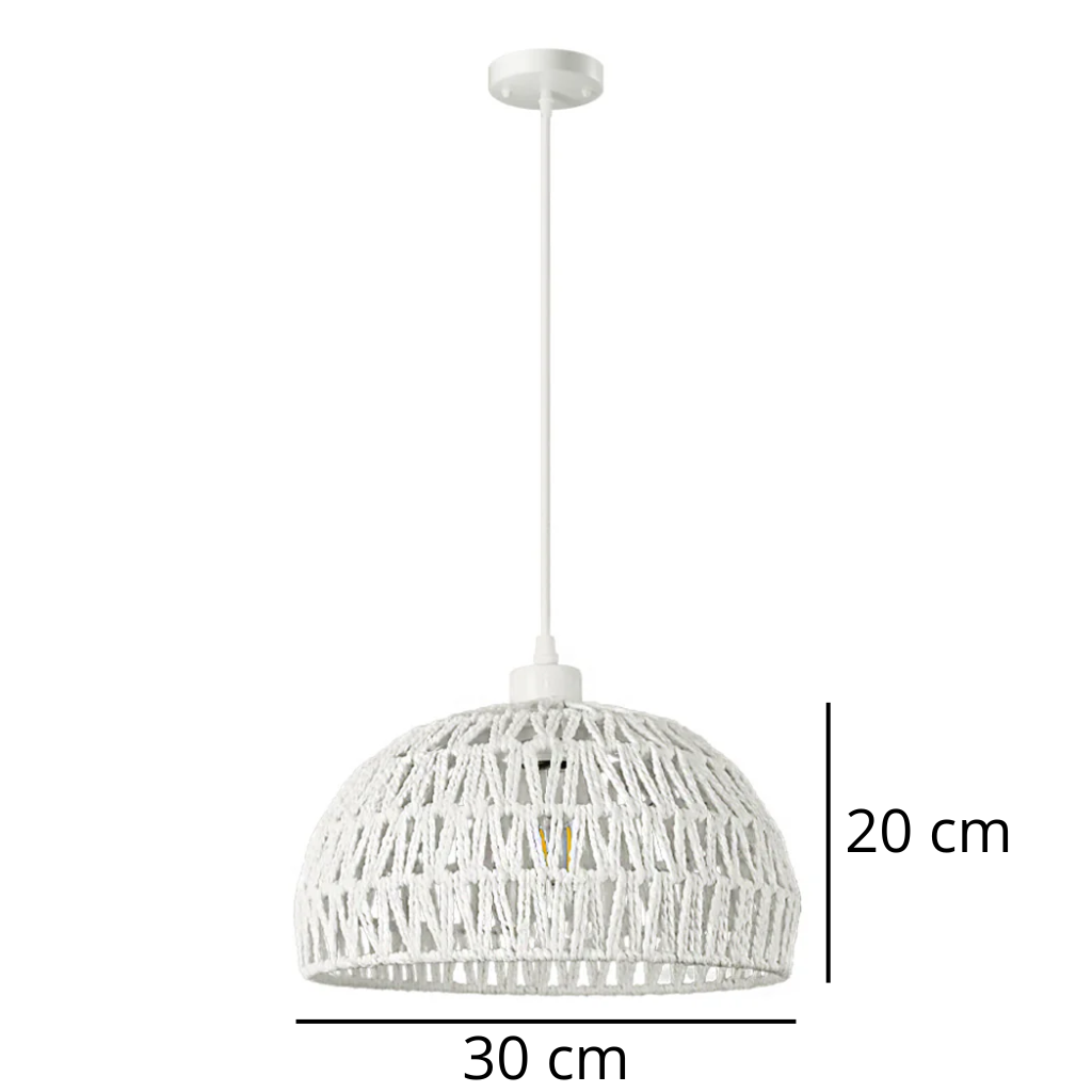 Ausstehend aus Naturfasern, rustikal-minimalistisch