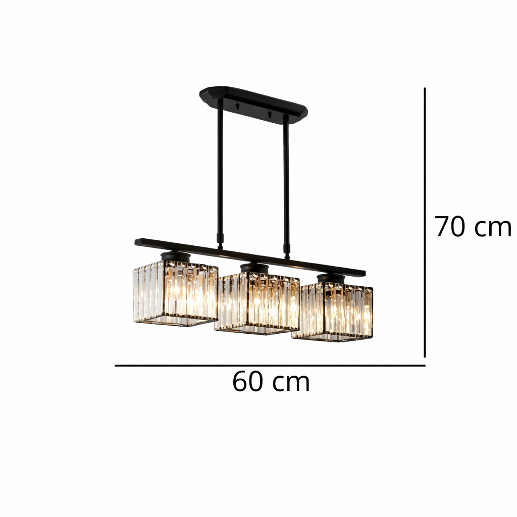 Schöner rechteckiger Kronleuchter