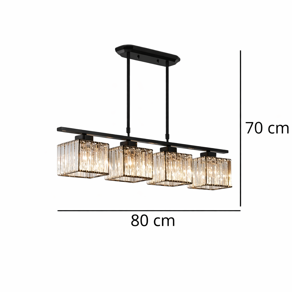 Schöner rechteckiger Kronleuchter