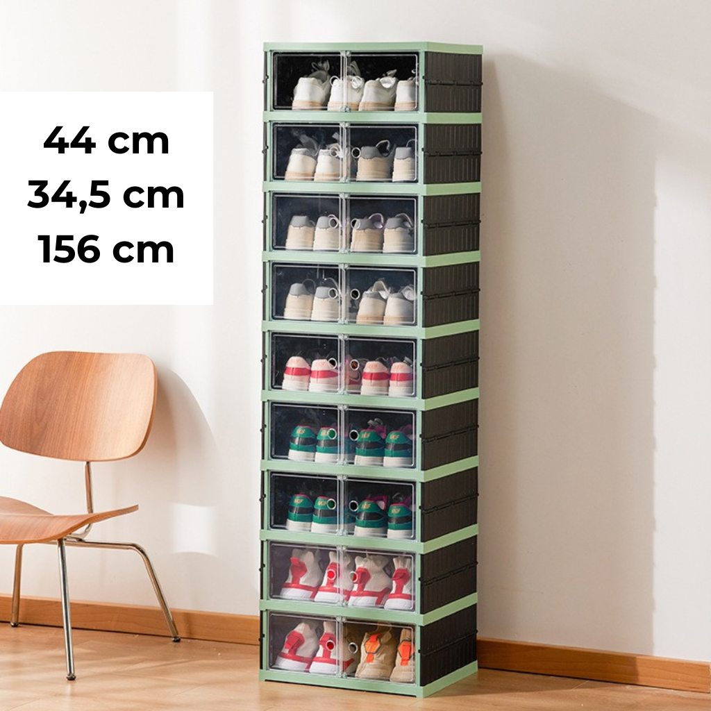 Transparente, mehrstufige Schuhbefestigungshalterung