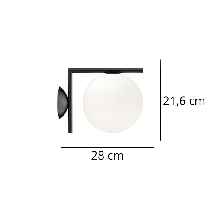Minimalistische Lampe für Flur und Nachttisch