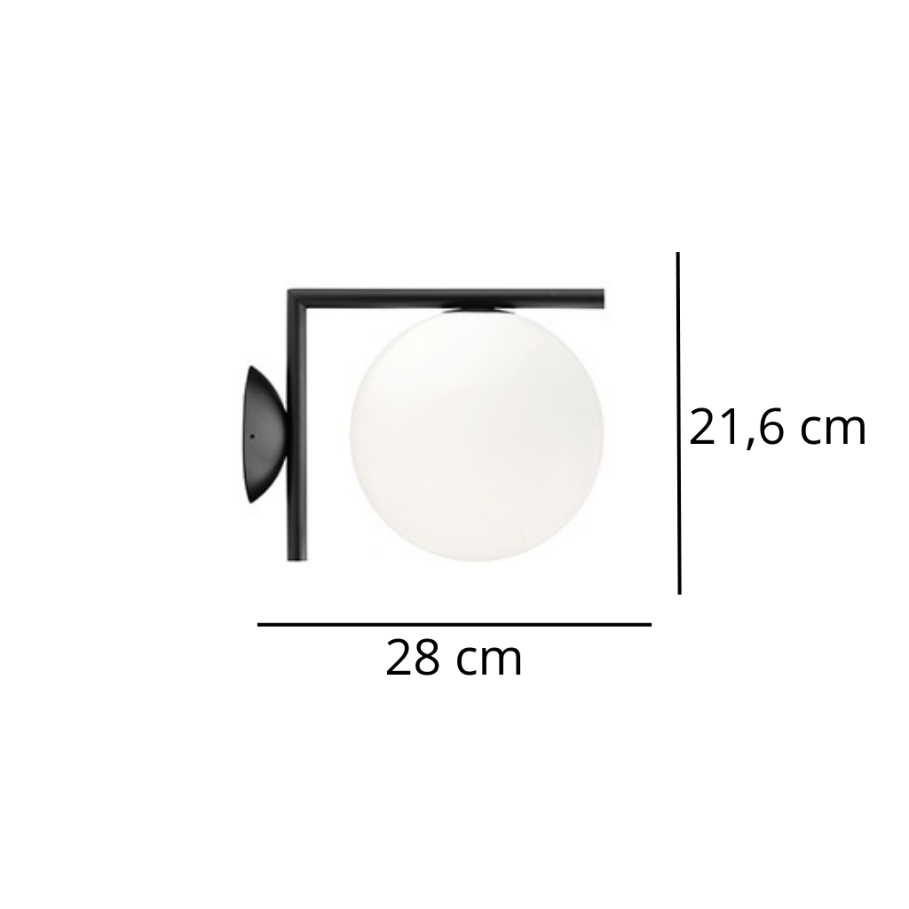 Minimalistische Lampe für Flur und Nachttisch