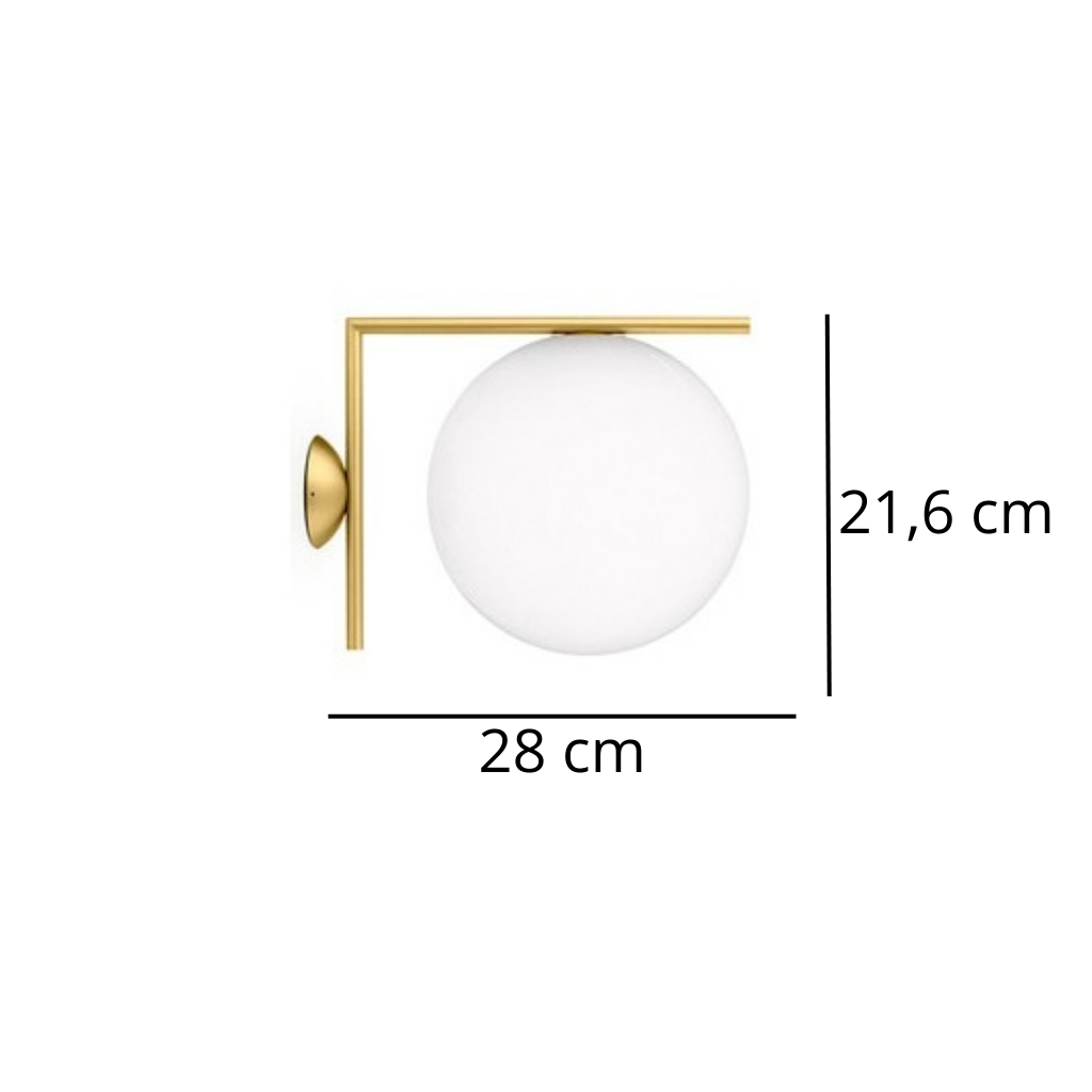Minimalistische Lampe für Flur und Nachttisch