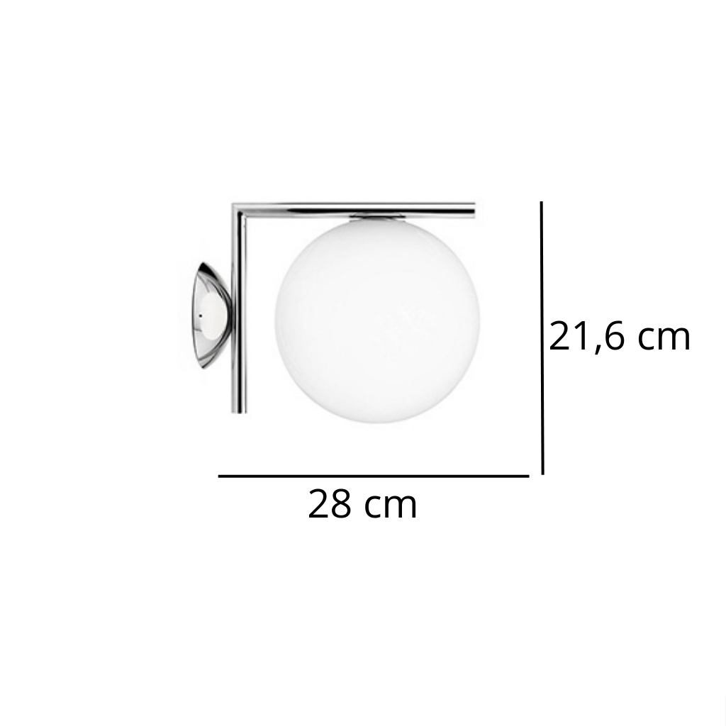 Minimalistische Lampe für Flur und Nachttisch