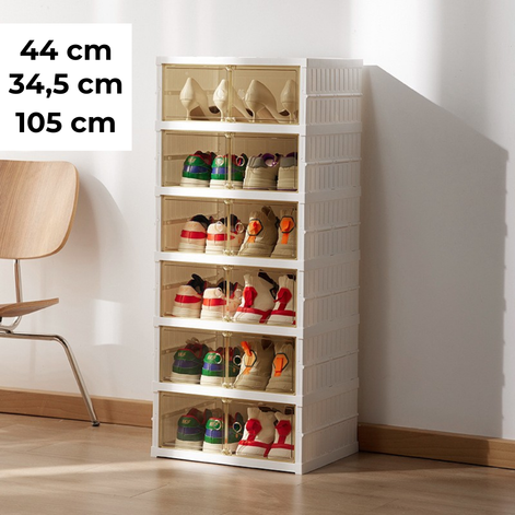 Transparente, mehrstufige Schuhbefestigungshalterung