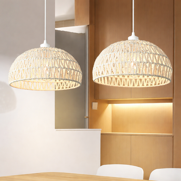 Ausstehend aus Naturfasern, rustikal-minimalistisch