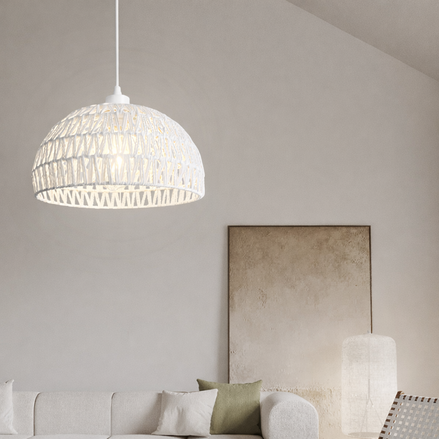 Ausstehend aus Naturfasern, rustikal-minimalistisch