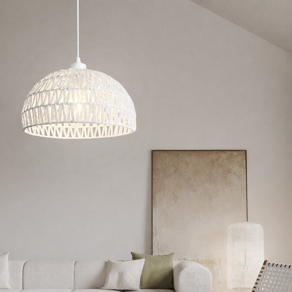 Ausstehend aus Naturfasern, rustikal-minimalistisch