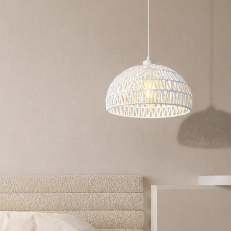 Ausstehend aus Naturfasern, rustikal-minimalistisch